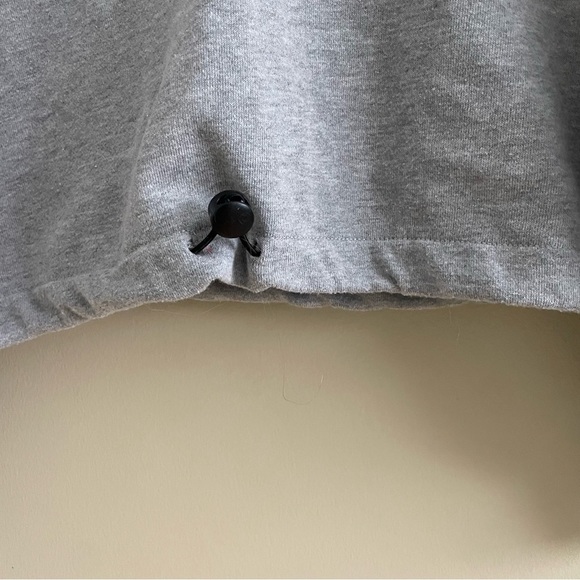 Forever 21 V Neck Long Sleeve Adjustable Waist Sweatshirt | Gray - Picture 5 of 7